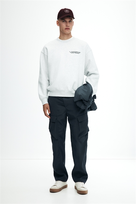 Нейлоновые брюки-карго с расслабленной посадкой 1292108003 - Фото 13832192