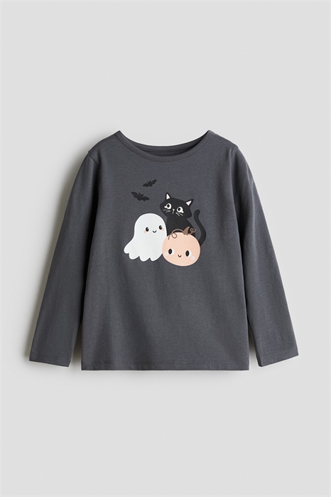 Топ из принтованного джерси 1303341007 - Фото 13833622