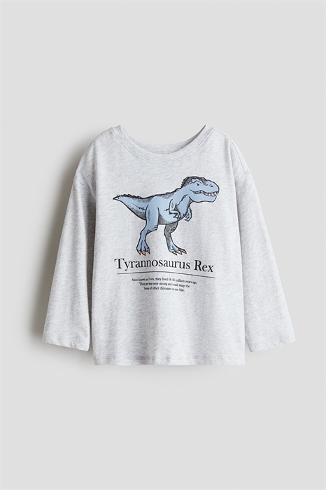 Хлопковая футболка с узором 1304057003 - Фото 13833632