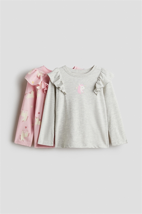 Топы из набивного трикотажа в упаковке по 2 штуки 1315417001 - Фото 13833647