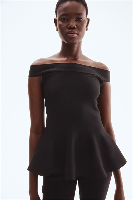 Топ с пеплумом на плечах 1309531001 - Фото 13834361