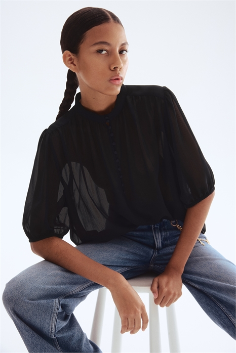 Блузка из кринклида 1297190001 - Фото 13834651