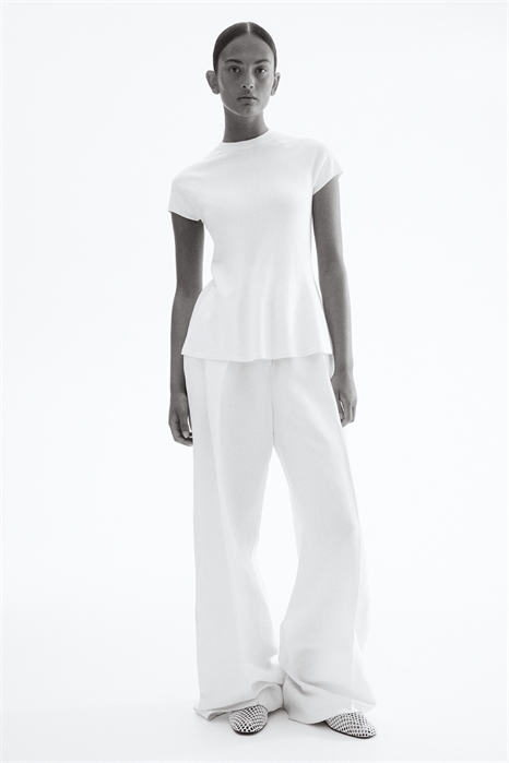 Топ с пеплумом из тонкого трикотажа 1299489002 - Фото 13834989