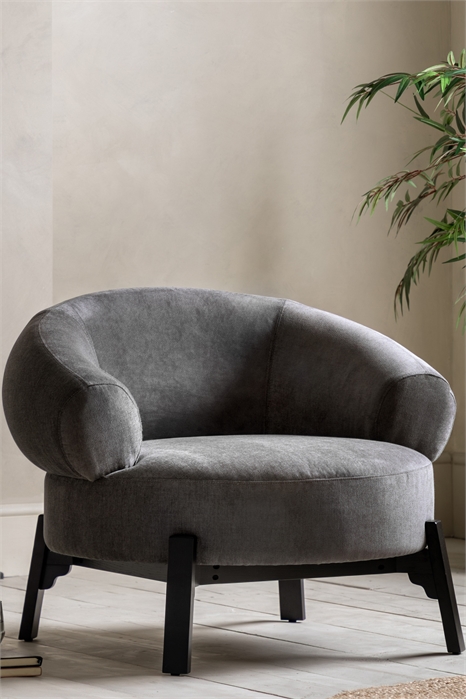 Изогнутое кресло с деревянными ножками 1312795001 - Фото 13838705