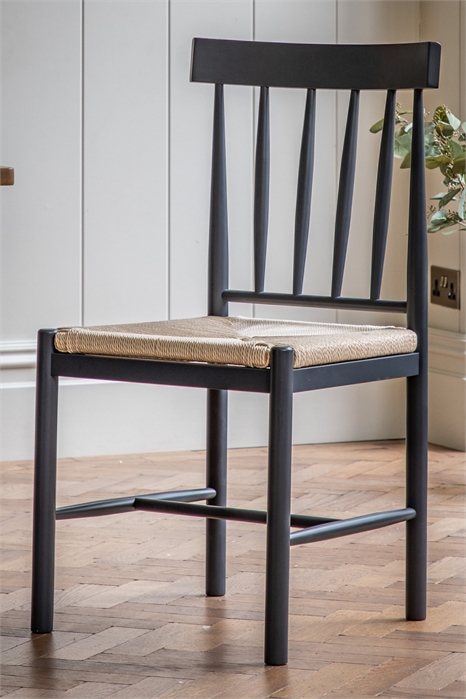 Комплект из 2 деревянных обеденных стульев с веревкой 1312851001 - Фото 13839052