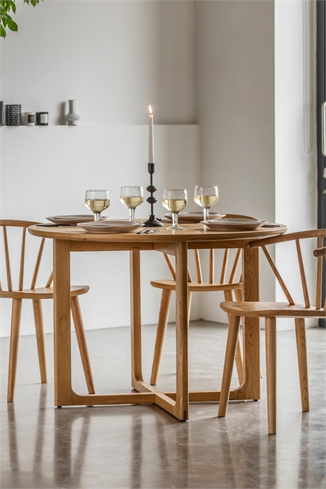 Деревянный круглый обеденный стол 1312863001 - Фото 13839147