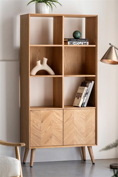 Деревянный двухдверный шкаф-витрина 1312891001 - Фото 13839281