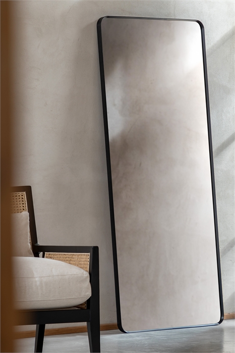 Длинное зеркало в тонкой металлической раме 70 X 170 см 1312896001 - Фото 13839318