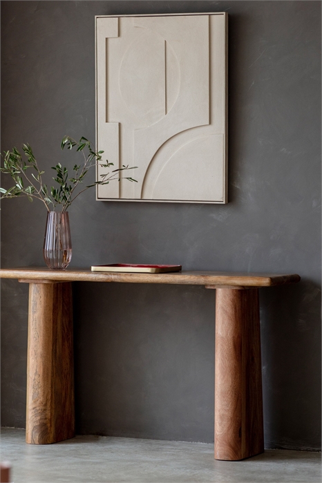 Консольный столик из дерева манго 1312911001 - Фото 13839385