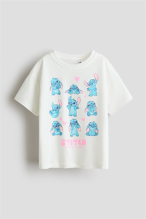 Хлопковая футболка с принтом и мотивами 1314334002 - Фото 13840301