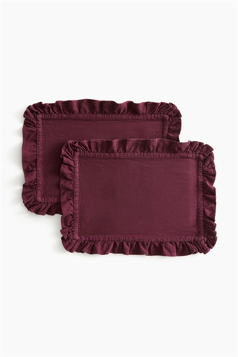 Салфетки для сервировки с оборками 2 шт. 1231008004 - Фото 13840960