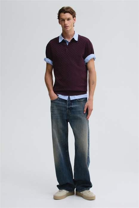 Свободные прямые джинсы 1280809004 - Фото 13841118