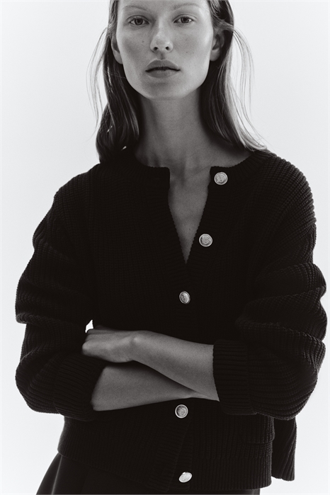 Кардиган в рубчик 1248631010 - Фото 13842320