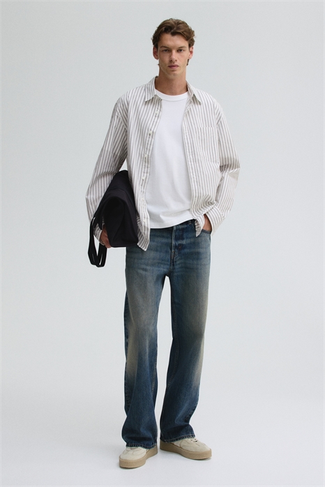 Рубашка из поплина свободного покроя 1290109003 - Фото 13842793