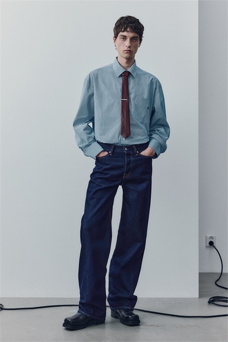 Свободные витые джинсы 1299786001 - Фото 13845206