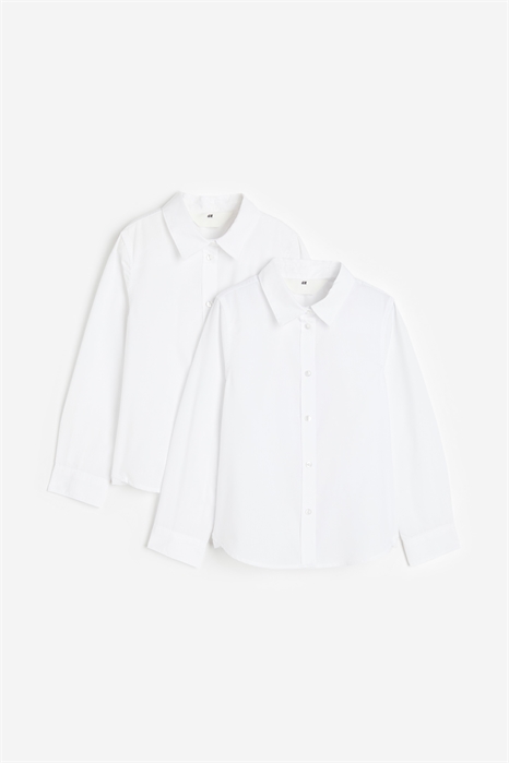 Школьные рубашки из поплина 2 шт. 1085467001 - Фото 13845880