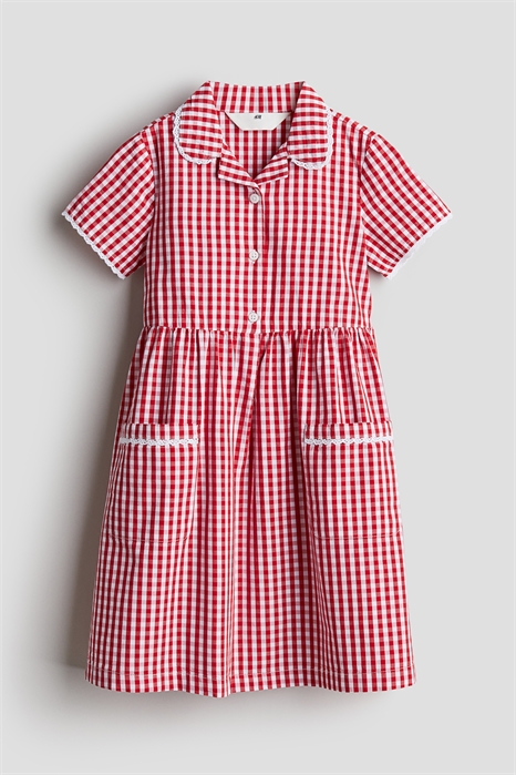Школьное платье из хлопка в клетку 1225752002 - Фото 13847046