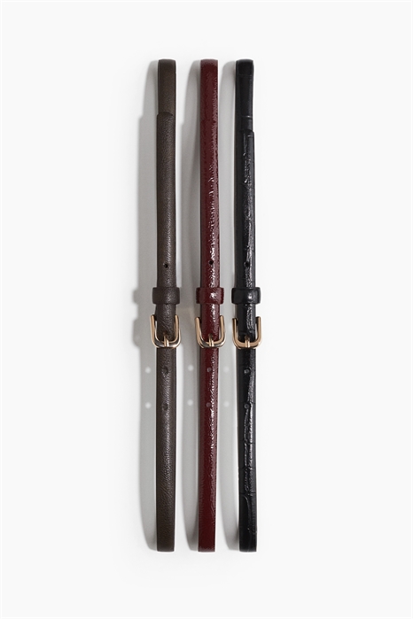 Узкие ремни в упаковке по 3 штуки 1238341002 - Фото 13847339