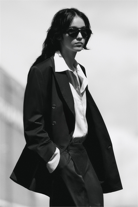 Оверсайз пиджак из саржи 1290870001 - Фото 13848993