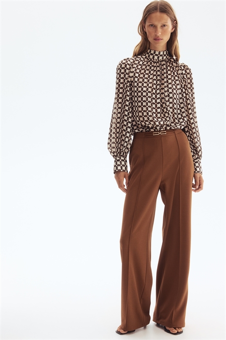 Брюки с деталями в виде пояса 1301016001 - Фото 13849735