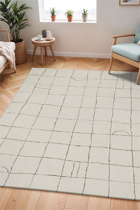 Современный ковер с высоким ворсом в стиле сканди 1305179002 - Фото 13850026