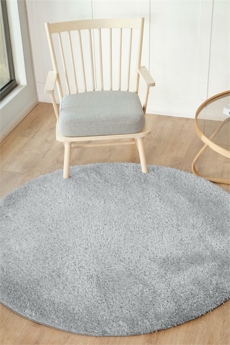 Круглый коврик Shaggy Solid Color с плюшевым ворсом 1305188001 - Фото 13850097