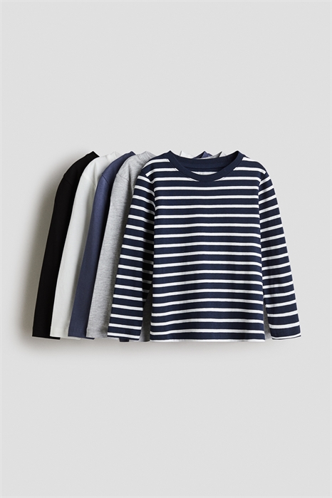 Футболки с длинными рукавами в упаковке из 5 штук 0749175055 - Фото 13851088