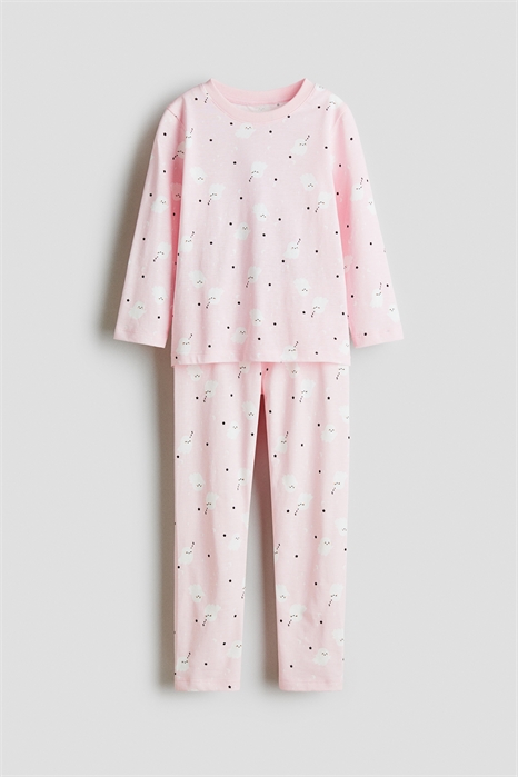 Пижама с принтом хлопковая 1230485020 - Фото 13851517