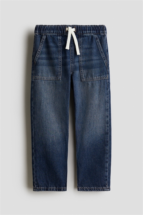 Хлопковые джинсовые брюки 1270284003 - Фото 13852051