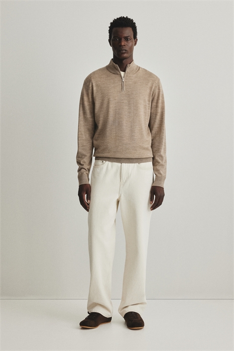 Джемпер из мериносовой шерсти Regular Fit на молнии 1287987004 - Фото 13852356