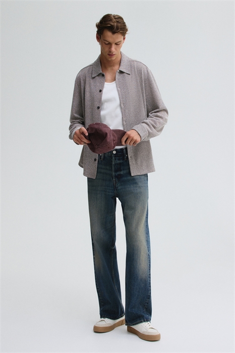 Текстурированная рубашка Regular Fit 1289851001 - Фото 13852497