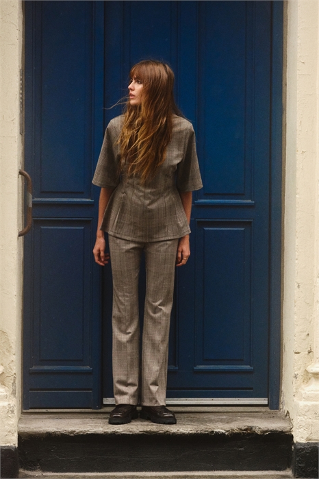 Брюки с поясом 1301017001 - Фото 13853839