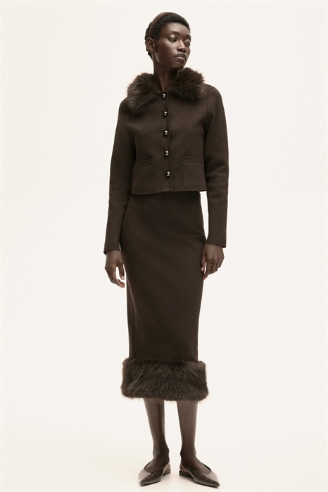 Юбка-карандаш из тонкого трикотажа 1305500001 - Фото 13854205