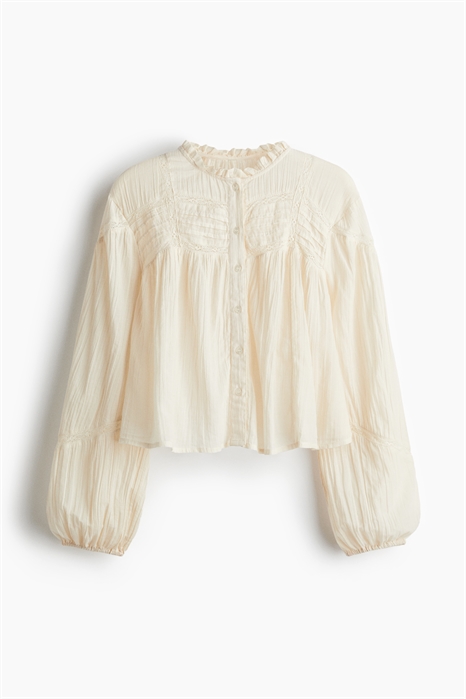 Блузка из хлопка с оборками 1306241002 - Фото 13854223