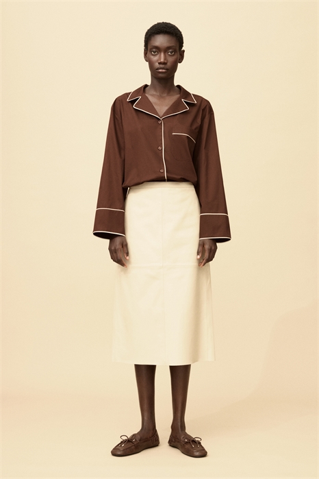 Хлопковая курортная рубашка 1309877002 - Фото 13854412