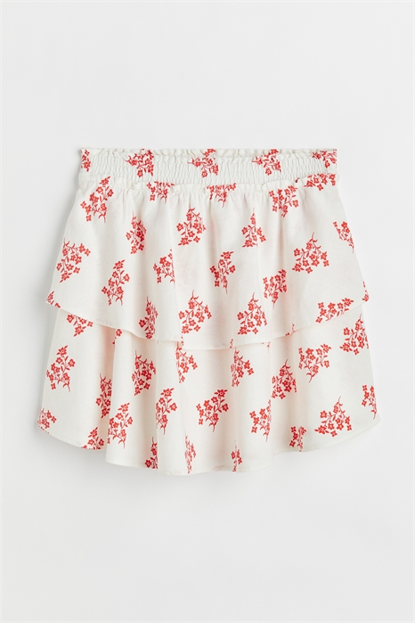 Многоярусная юбка из льняного бленда 1067037004 - Фото 13856538