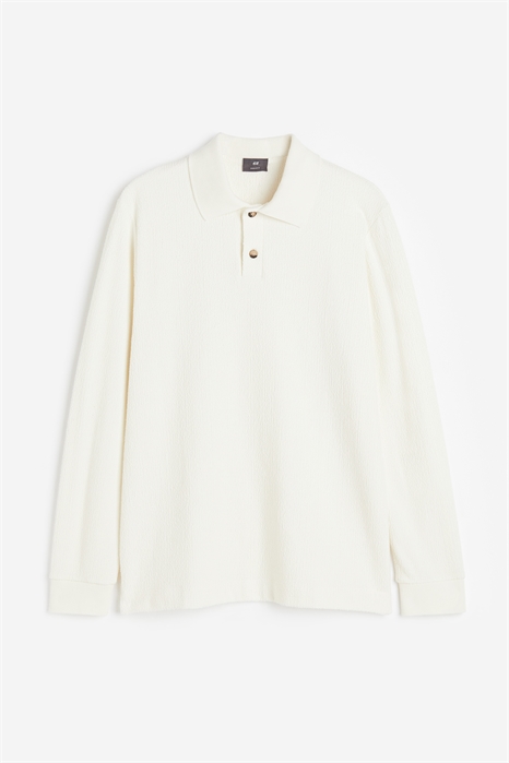 Рубашка-поло Regular Fit из фактурного трикотажа 1220022001 - Фото 13857630