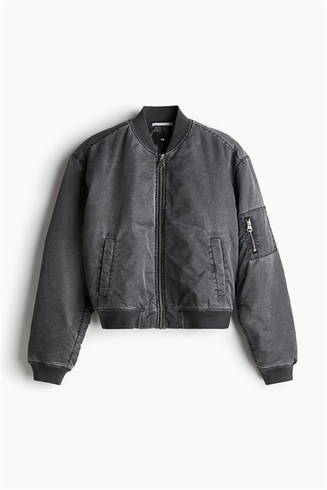 Куртка-бомбер Oversized Fit Washed 1256723001 - Фото 13858386
