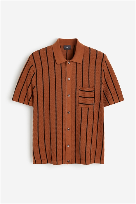 Рубашка Regular Fit из текстурированного трикотажа 1213288004 - Фото 13858898