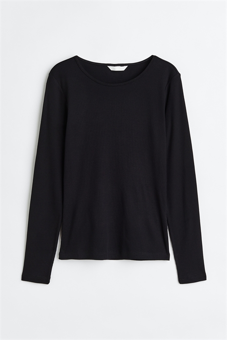 Топ из ребристого трикотажа 0996759001 - Фото 13859033