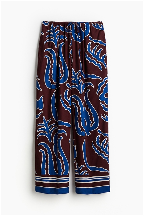 Узорчатые брюки из саржи 1239906001 - Фото 13859971