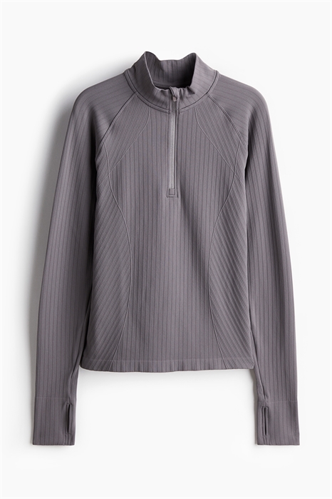 Бесшовный спортивный топ на молнии с DryMove™ 1178257007 - Фото 13860323