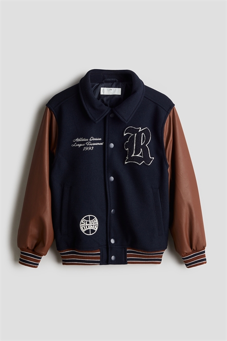 Бейсбольная куртка с аппликацией 1209578004 - Фото 13860325