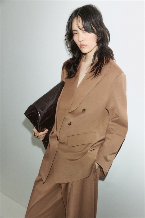 Оверсайз пиджак из саржи 1290870002 - Фото 13861362