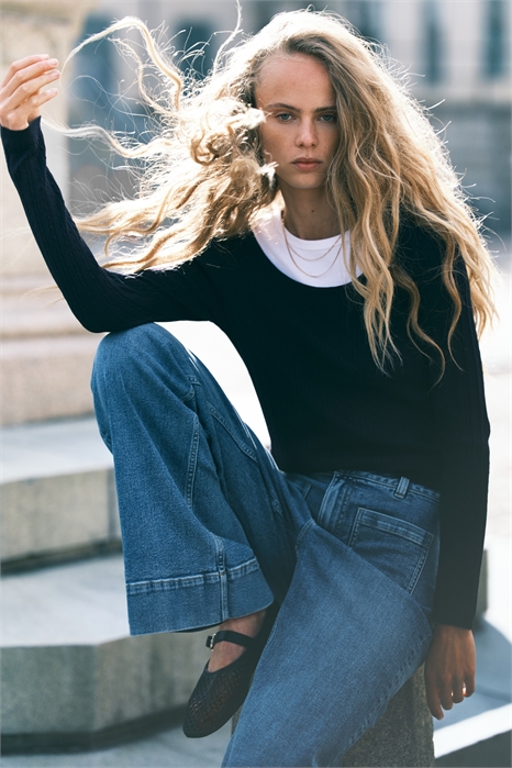 Джемпер из кабельного трикотажа 1289676002 - Фото 13863855