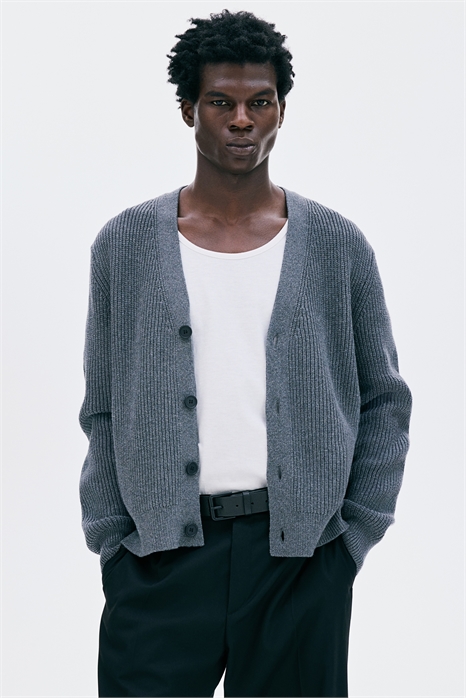 Кардиган с ребристой вязкой Regular Fit 1303061001 - Фото 13864613