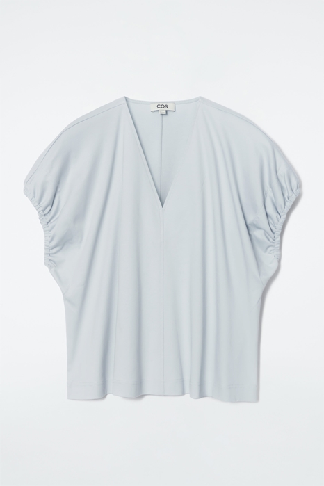 Блузка со сборками, хлопок 1238144002 - Фото 13866478