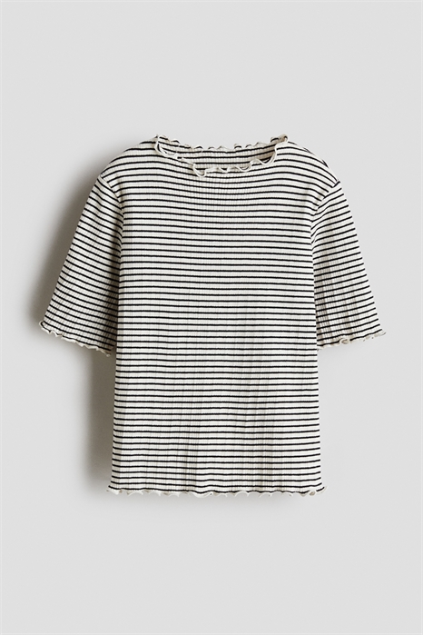 Топ из ребристого хлопка 1321559003 - Фото 13868199