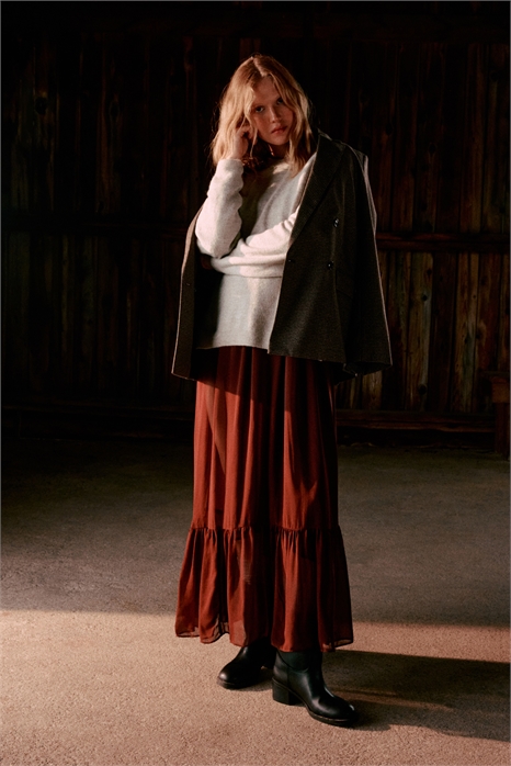 Джемпер с разрезом на груди MAMA 1241141009 - Фото 13869065