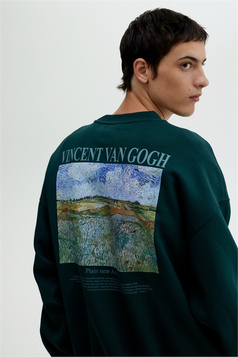 Толстовка с принтом в стиле оверсайз 1296798001 - Фото 13869423